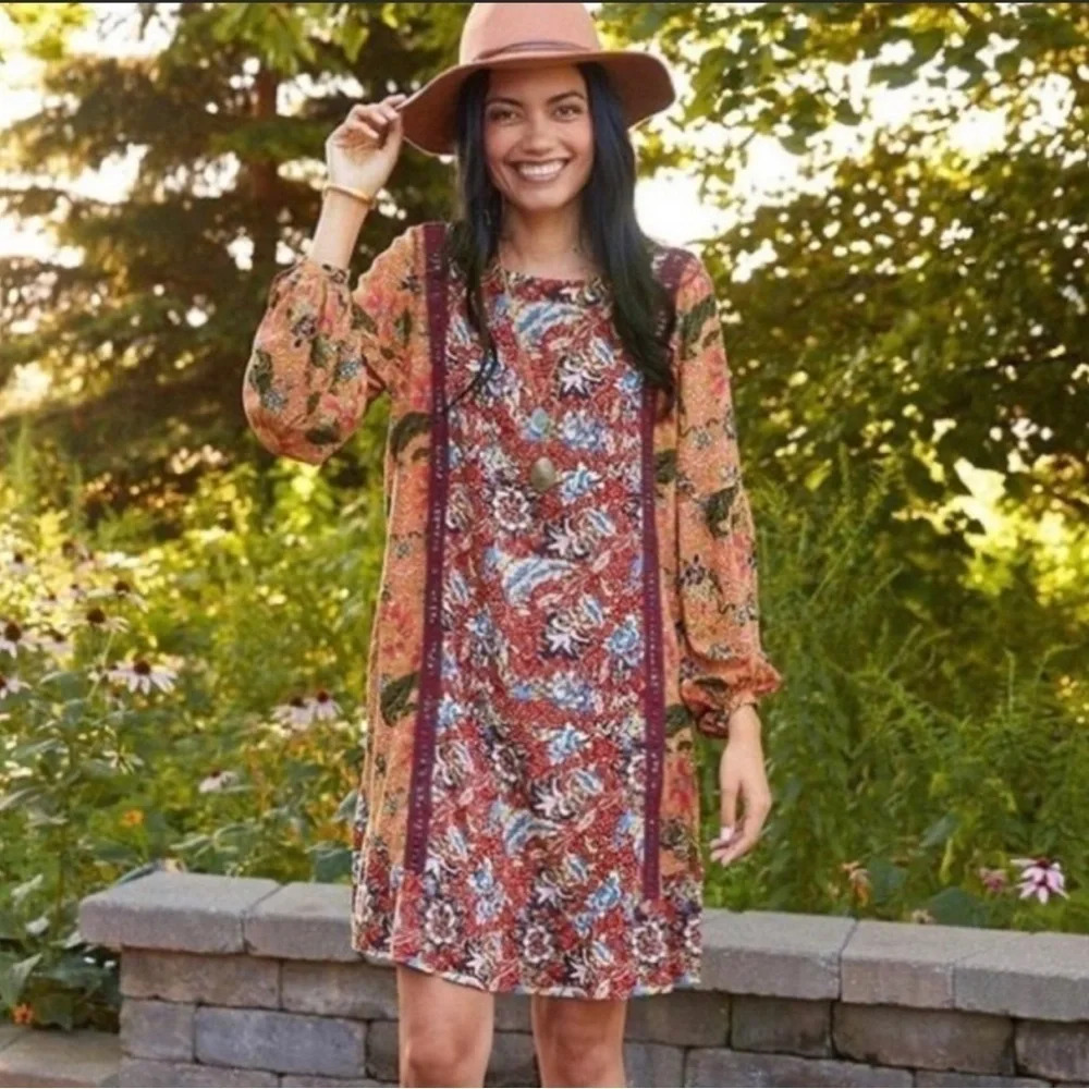 MATILDA‎ JANE Lovely Menagerie Dress Size Small Boho Mini Length